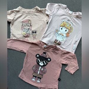 HuxBaby Tee Bundle • Size 12-18 Months • Pink